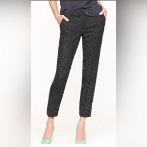 J. Crew Cafe Capri Polka Dot Wool Pants